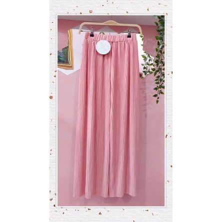 Lelang Kulot Plisket Import Warna Pink