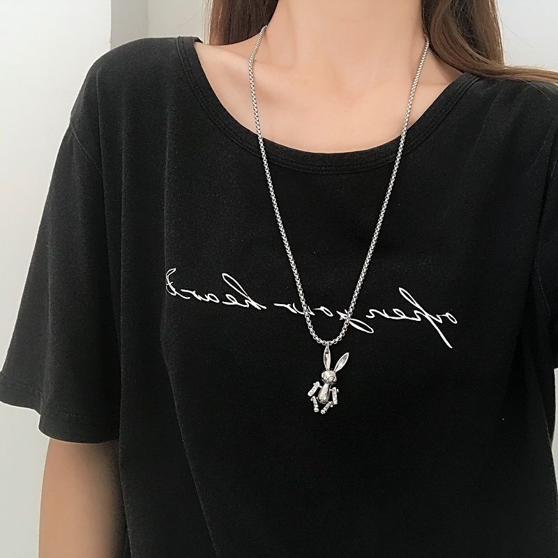 Pasangan Kalung fashion pria hip hop In Internet selebriti keren sweater chain Panjang Tahun Baru ho