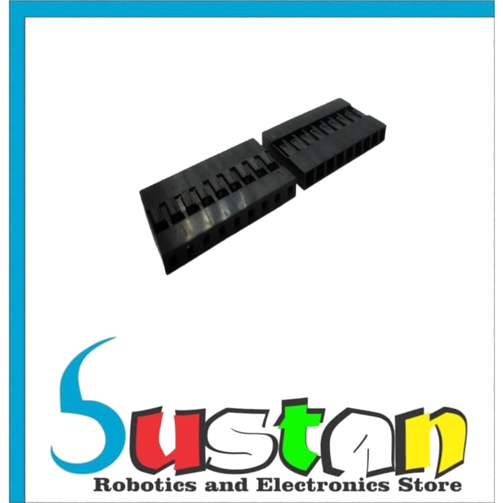 BLACK HOUSING 9P 2.54MM DUPPONT JUMPER HEAD CONNECTOR BLACK HOUSE 9P