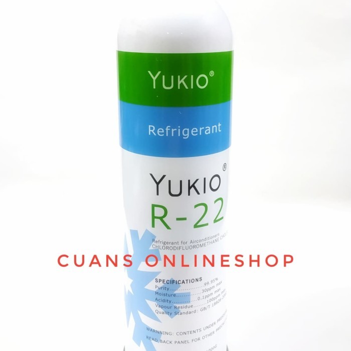 PREON R22 Yukio Import Jepang Kaleng 1000 Gram. Refrigerant Yukio R22