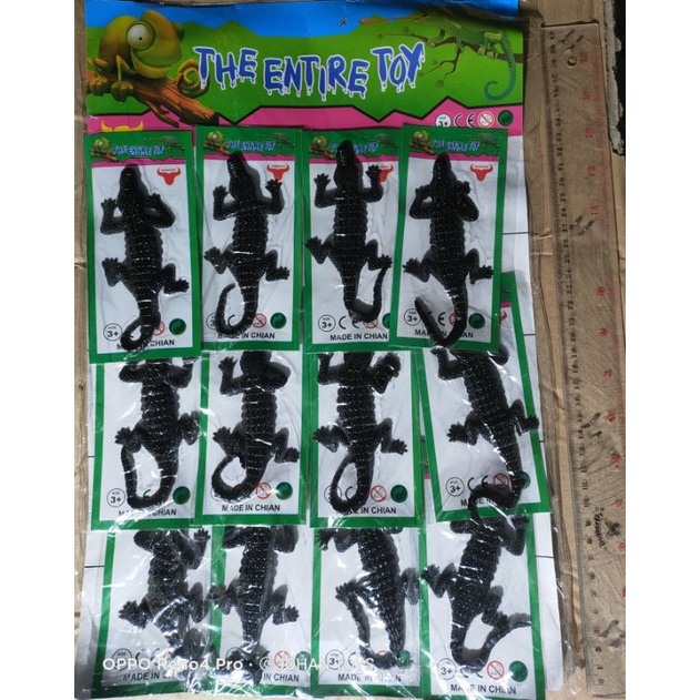 Mainan Stiky Tikus/Ular/Buaya Tempel Jumbo isi 12 Pcs AAB