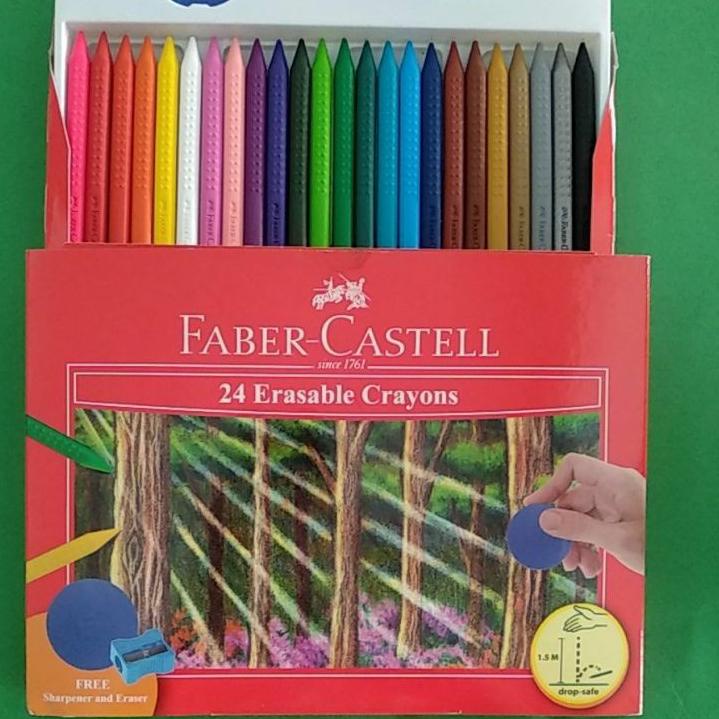 

Terbaru.. Crayon Bisa Dihapus Erasable Crayons set 24 Faber Castell
