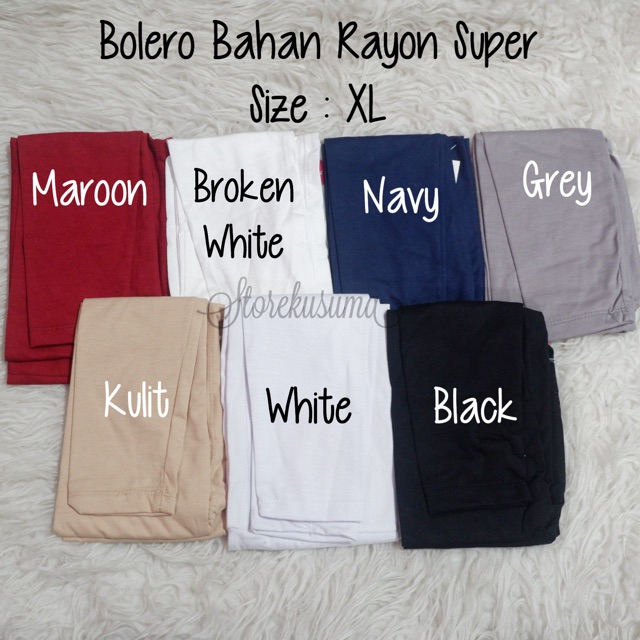 Manset Sambung Bolero Bahan Rayon Spandek Premium