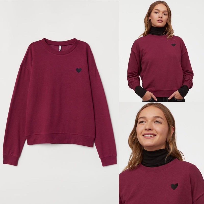 DIVIDED Sweatshirt Wanita Atasan sweater nyaman orginal DIVIDED Sweatshirt Wanita Atasan sweater nyaman orginal