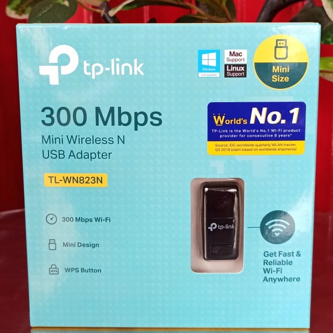 WN823N  USB WIFI TP-LINK TL-WN823N 300 MBPS ORIGINAL RESMI BLACK