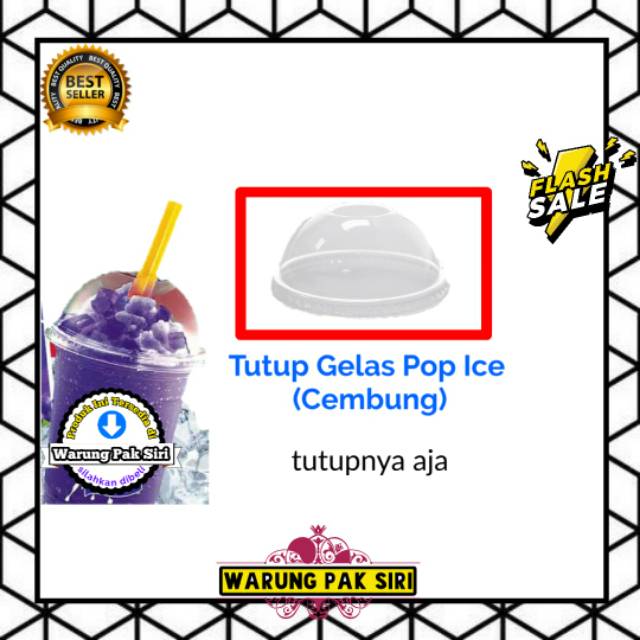 

Tutup Gelas Pop Ice cembung