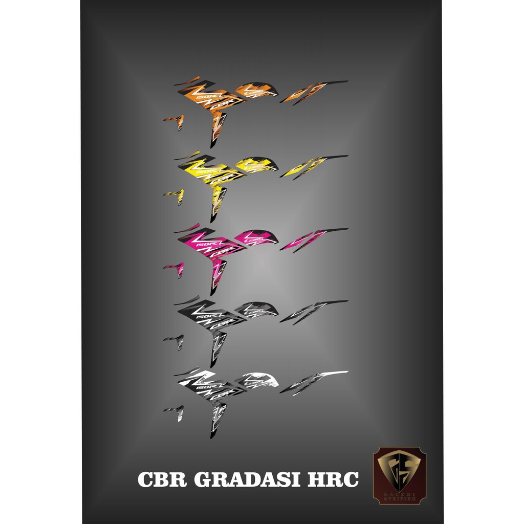 Striping CBR 150 CC - Stiker Decal cbr 150R facelift gradasi HRC