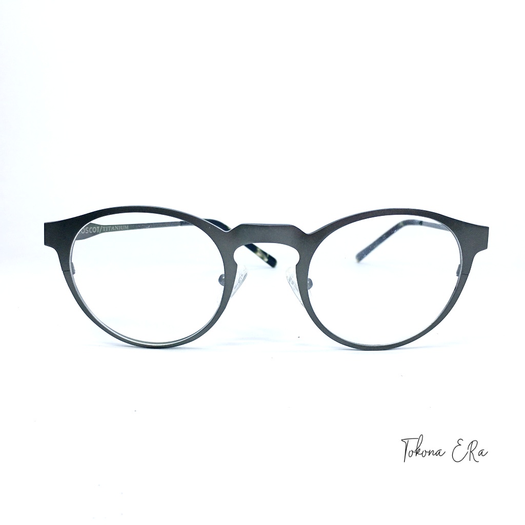 Frame Kacamata Pria Wanita titanium vintage bulat oval | bisa pasang Lensa Kacamata Photochromic Min