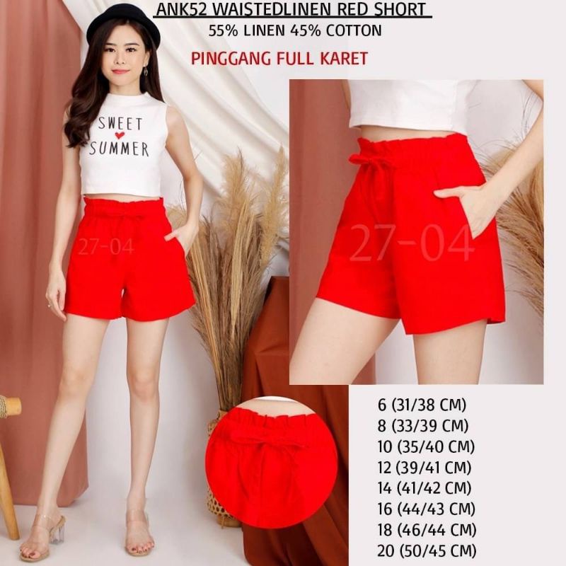 Celana Pendek Anko Original Brand (pinggang full karet)