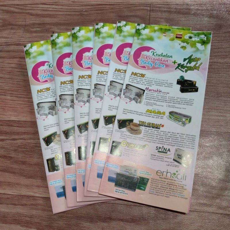 Brosur nasa,brosur kecantikan