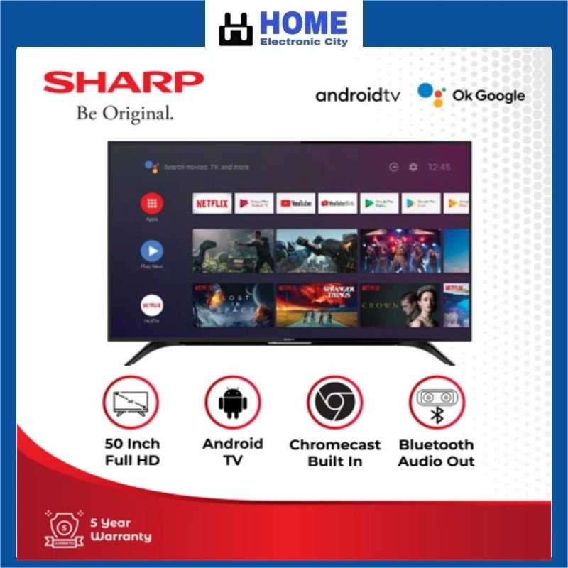 Sharp Aquos FHD 50 inch 2T-C50BG1i Android TV with Google Assistant