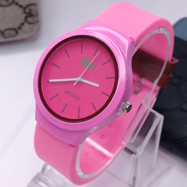 JAM TANGAN  ANALOG STRAP SILIKON WARNA JAM TANGAN MURAH CEWEK UNTUK WANITA JAM TANGAN COUPLE W47