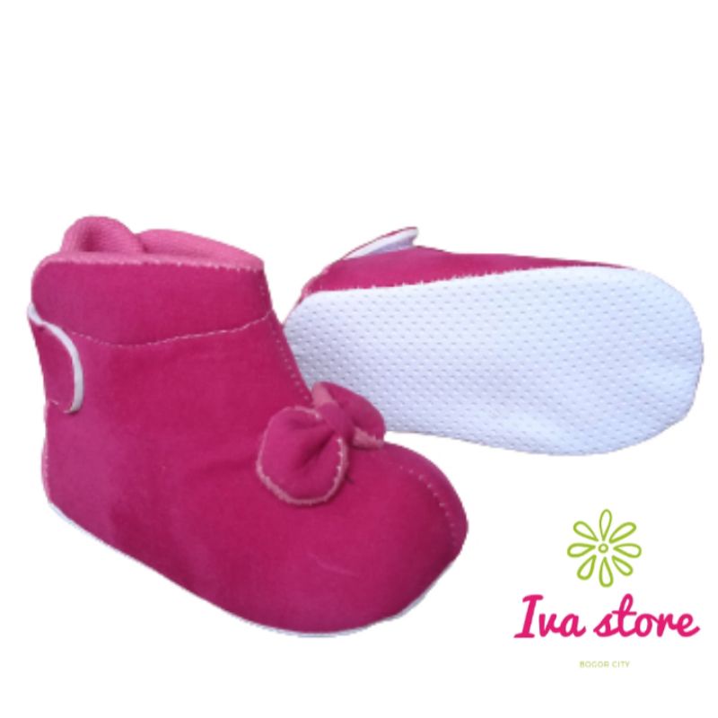 Sepatu bayi perempuan boot pre walker lucu free bungkus kado