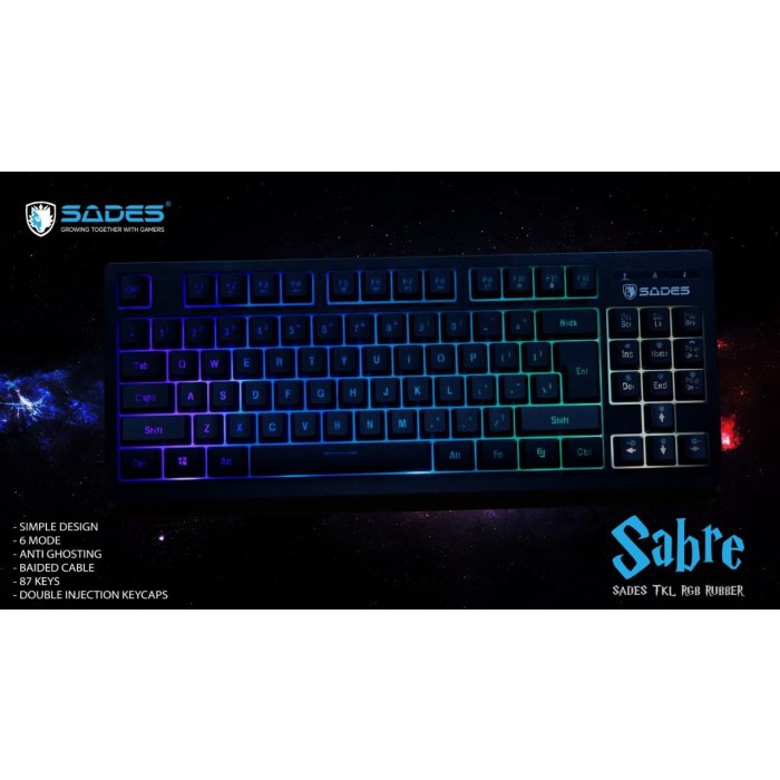 Sades Sabre RGB Gaming Keyboard