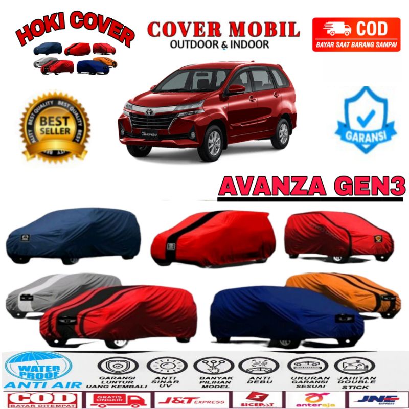 Sarung Cover Body Mobil All New Avanza GEN3 2017 2018 2019 2020 Penutup tutup selimut outdoor indoor