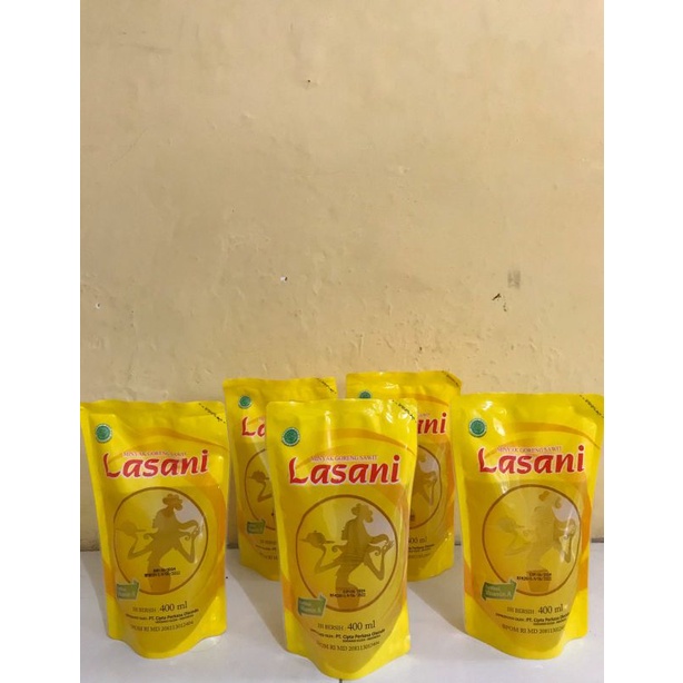 

minyak goreng 400ml kemasan refill lasani