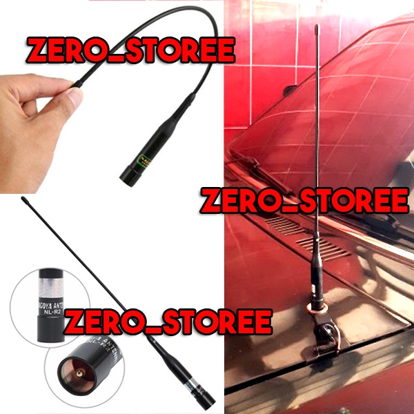 ANTENA MOBIL DUALBAND Dual Band  VHF UHF Antena radio RIG Pendek mobil Lentur NL-R2 Nagoya NLR2 HT N