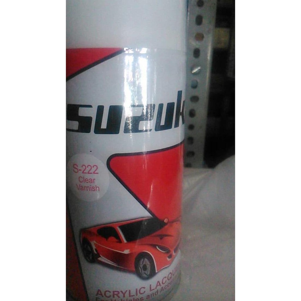 

12.12 . Cat Spray SUZUKA CLEAR VARNISH S-222 Semprot Besi Bening S222 no pylox Grosir,...