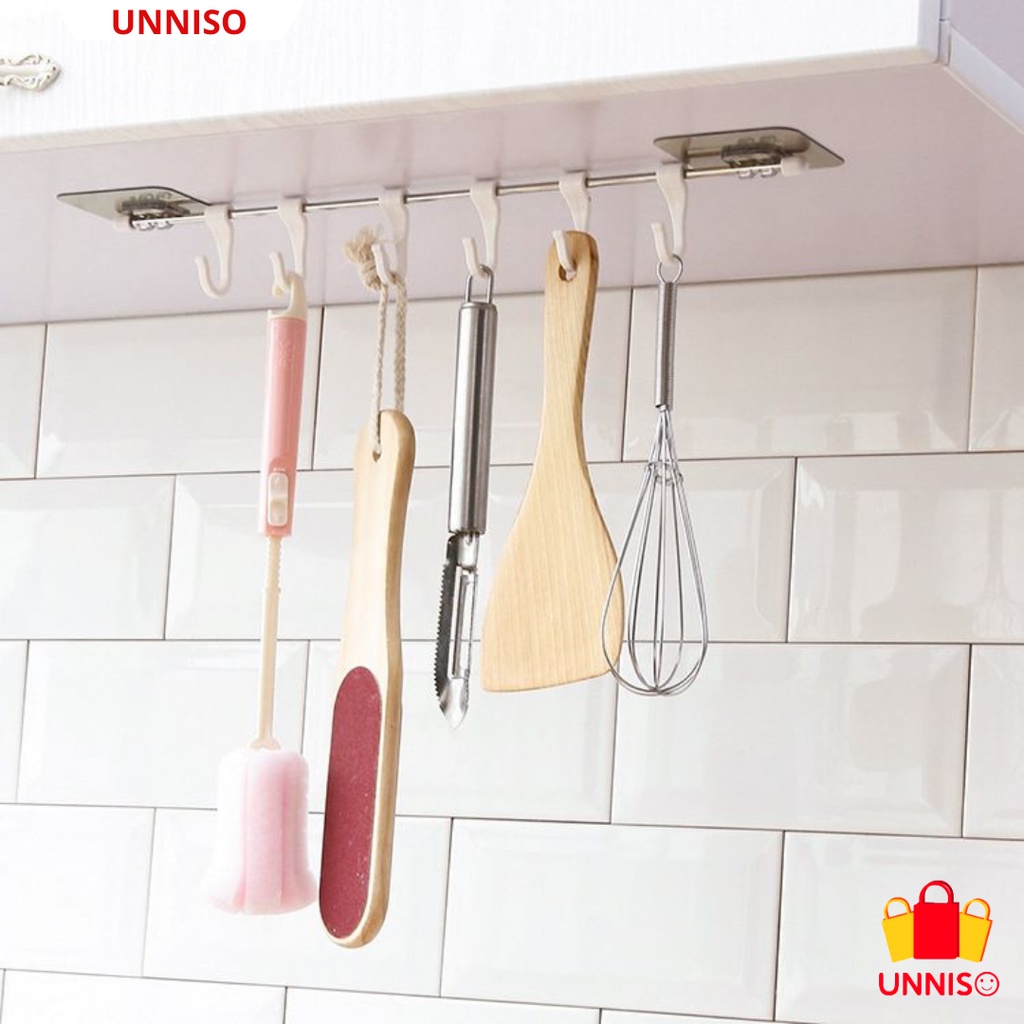 UNNISO - Hanger Gantungan Kait 6 Hook Stainless Steel HG01