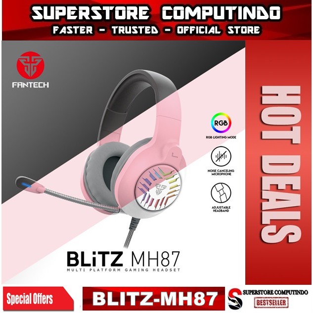 Fantech BLITZ MH87 /MH-87 MULTI PLATFORM - Gaming Headset - [Free Splitter]