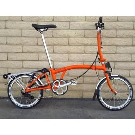 Sepeda Lipat Brompton M6R - Signal Orange &amp; Metalic Graphite - Signal Orange