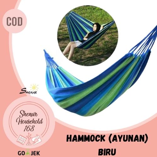 SHENAR , HAMMOCK OUTDOOR CAMPING HIKING TEMPAT TIDUR GANTUNG AYUNAN (BISA COD)