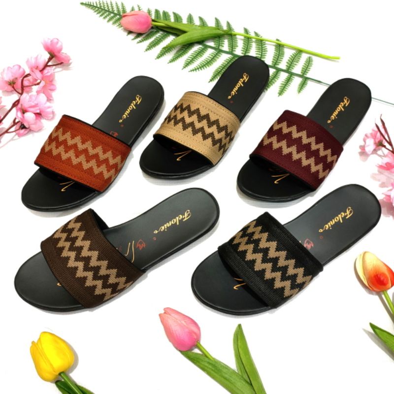 Sandal wanita rajut terbaru Felonie DH 01 kekinian trendy keren elegan murah