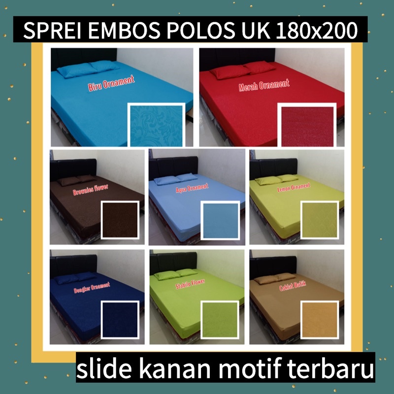 SPREI POLOS EMBOS Sprei Embos Polos Sprei Homemade 120 160 180 Sprei Murah Home Made