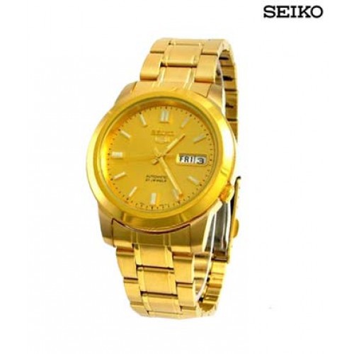 Seiko 5 SNKK20K1 Automatic Gold Coating - Jam Tangan Pria SNKK20