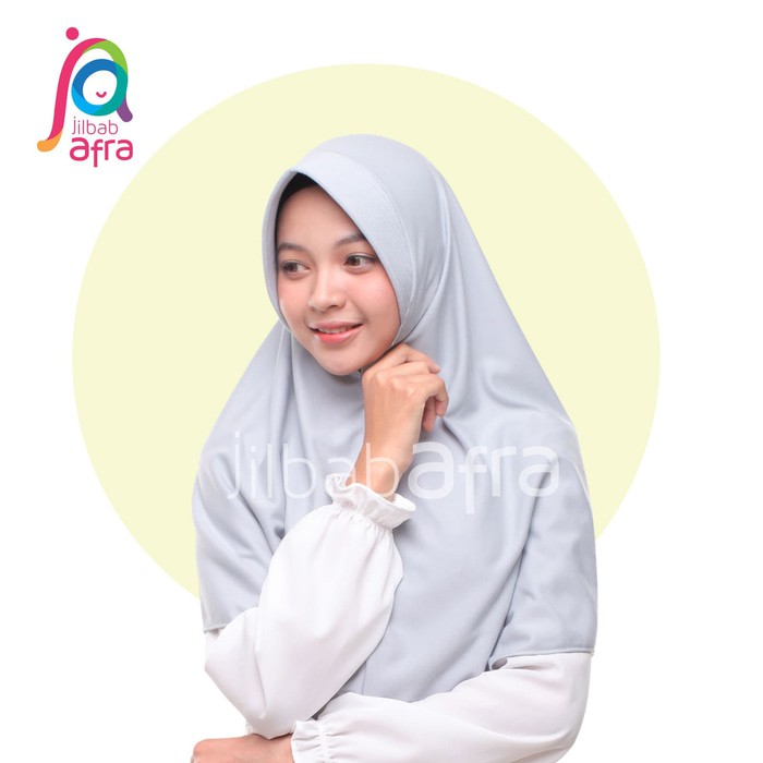 Unik AMIRA SIZE L BERGO KAOS ANTEM HIJAB INSTAN HARGA RESELLER Putih