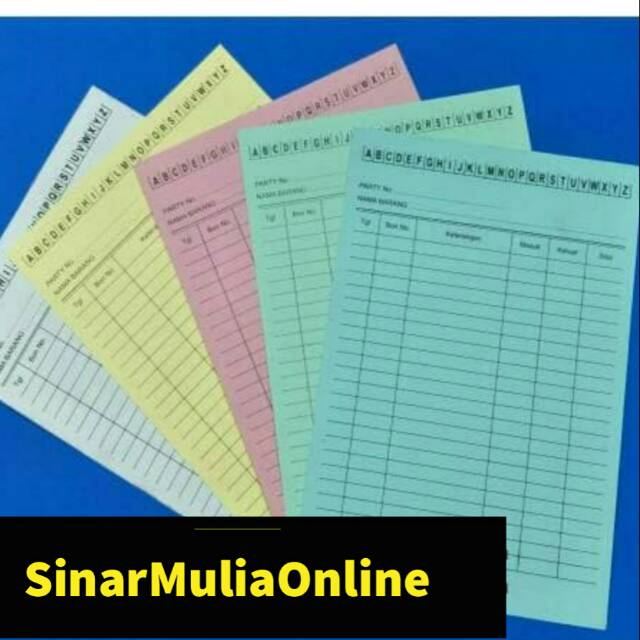 

Kartu Stok Kecil Warna dan Putih Stock Card / pak per warna isi 50 pcs