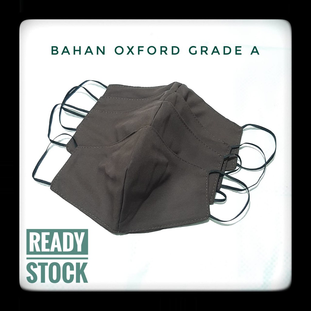 Masker kain karet Ready stock10 pcs per bungkus oxford grade A kain halus warna random