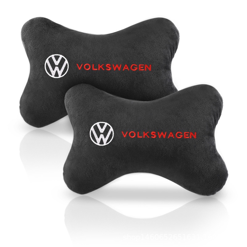 Volkswagen Bantal Leher Bentuk T Warna Hitam Untuk Gol T-Cross