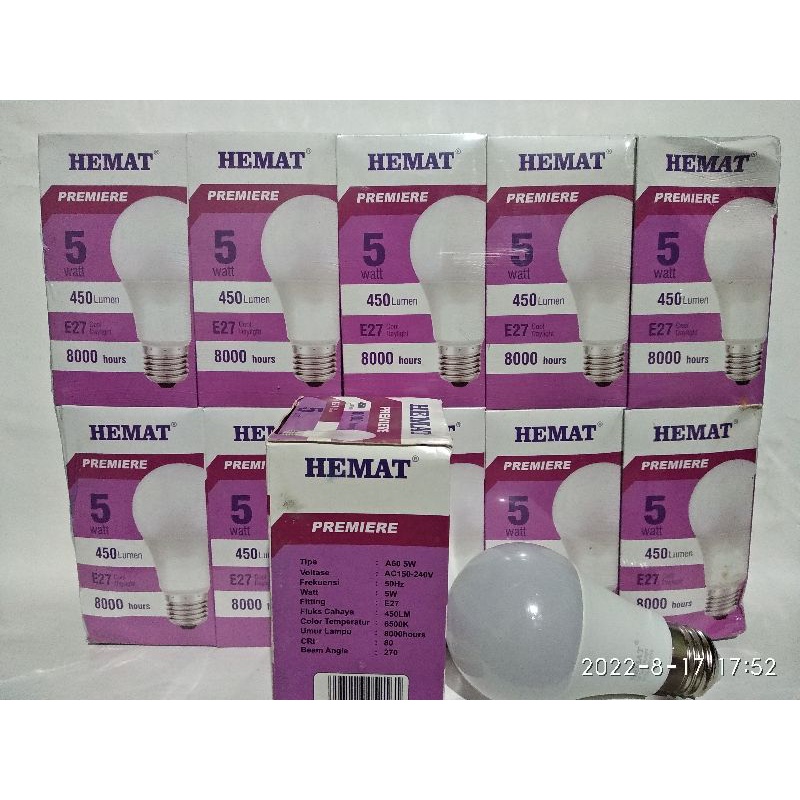 lampu hemat premier 5watt