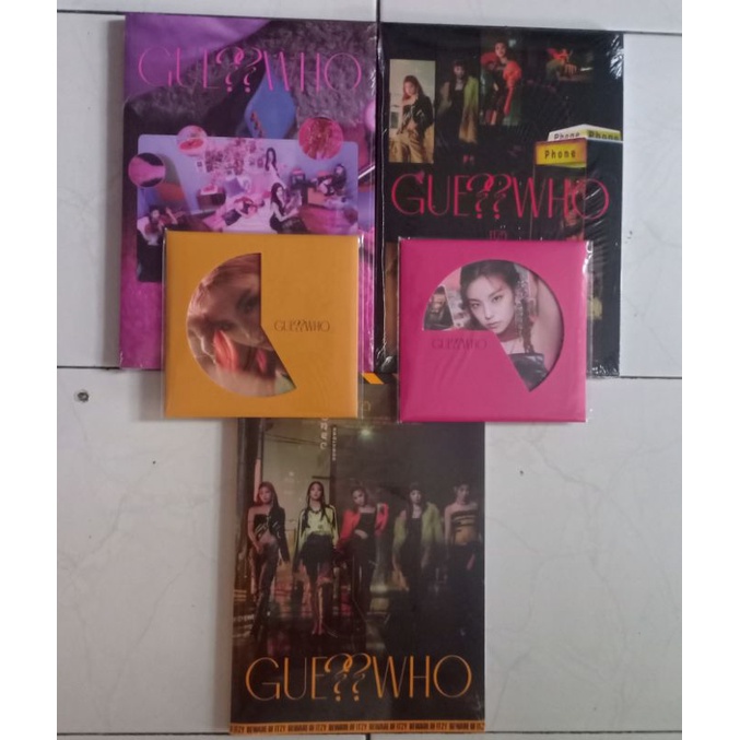 PO READYSTOCK ITZY GUESS WHO DAY & NIGHT VERSI ALBUM POSTER SELEAD UNSEALED PC YEJI BENEFIT JYPE CHE