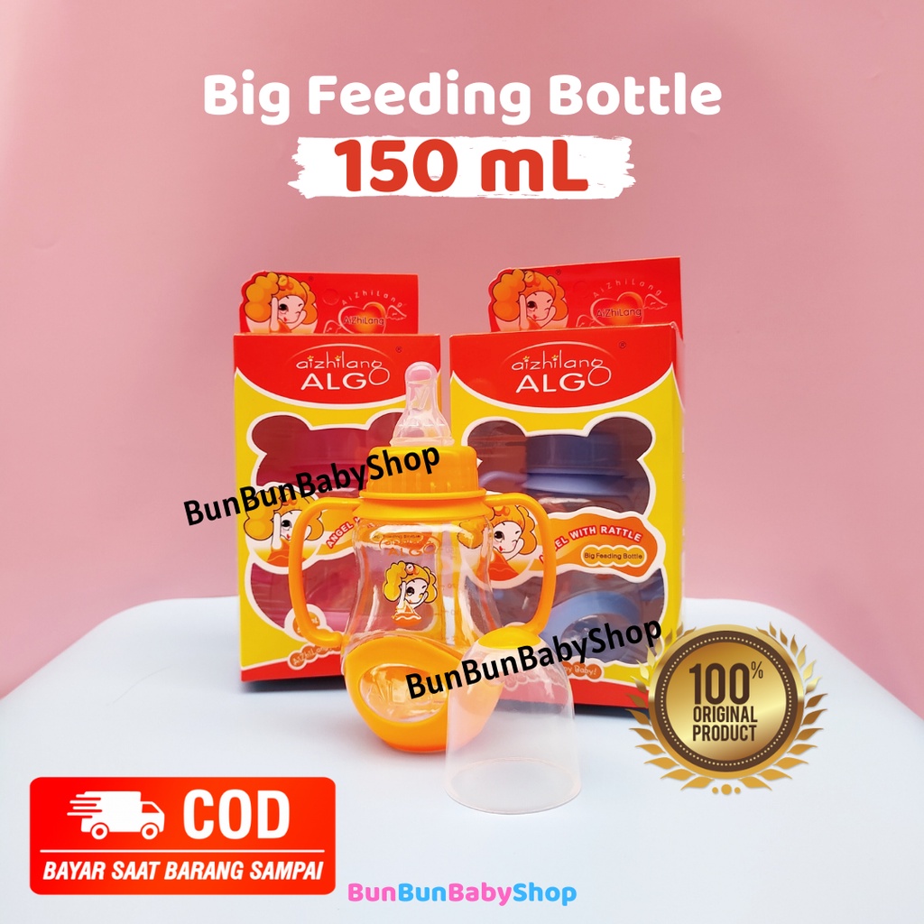 ALGO Grip Botol Susu Bayi 150ML Perlengkapan Baru Lahir New Born Peralatan Makan Gelas Anak Balita D