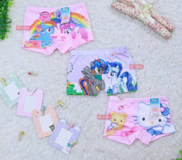 FREYA KIDS Boxer anak perempuan/Boxer anak cewek/Boxer /Celana dalam/Art HELLO KITTY