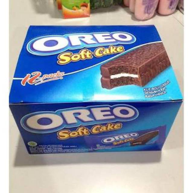 

OREO Soft Cake Kue Bolu Cokelat dengan Krim Rasa Vanila Enak 12 pcs @16 gr BOX