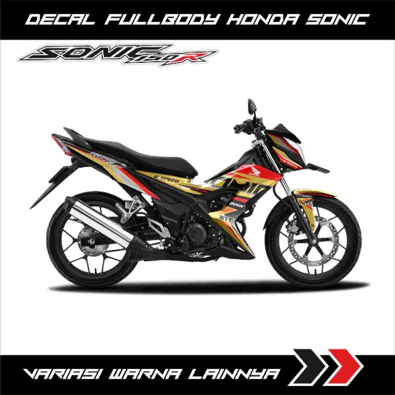 Decal Full Body Stiker Motor Honda Sonic 150 Gravis