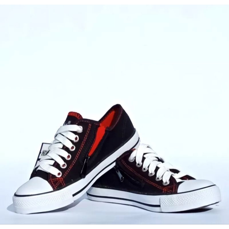 Aster - Sepatu Sekolah Anak Pria Dan Wanita Resleting Samping Size 36 - 40