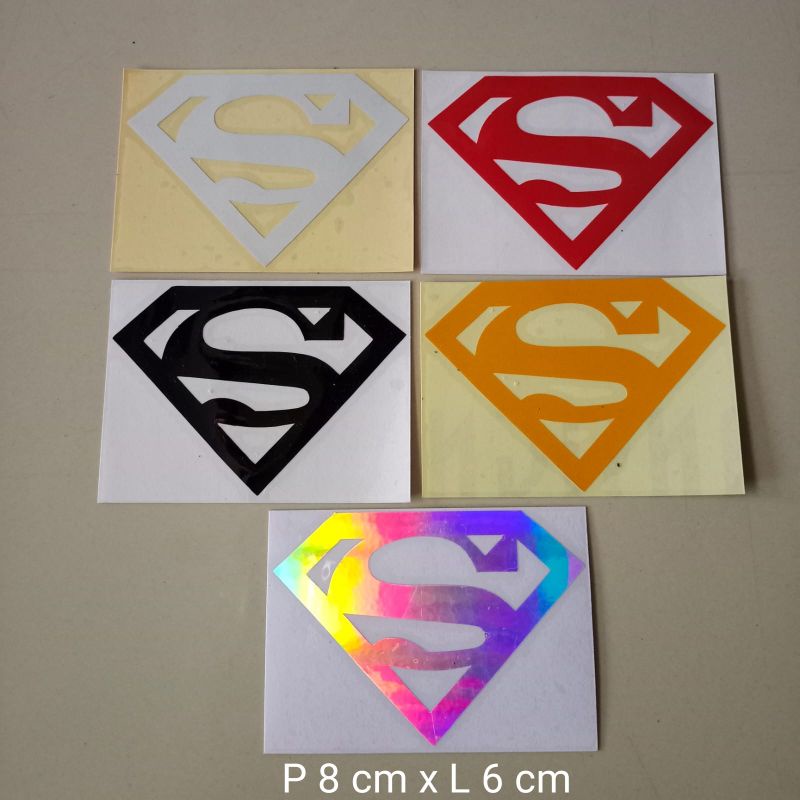 Stiker cutting superman s berkualitas