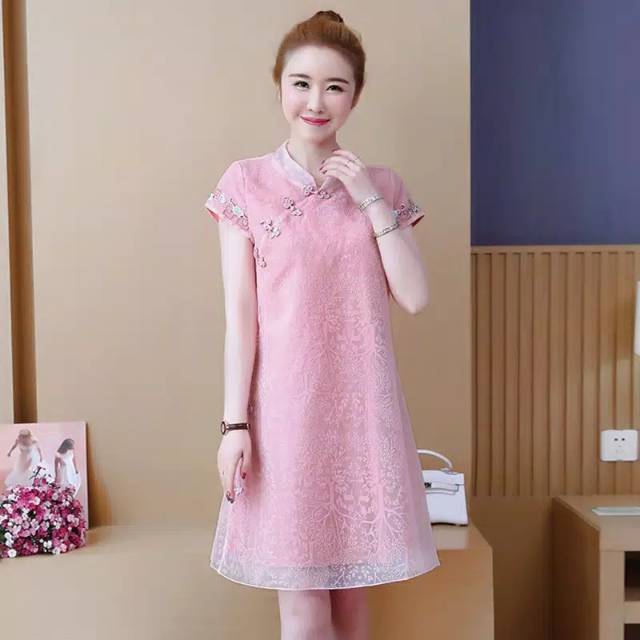 gaun cheongsam modern