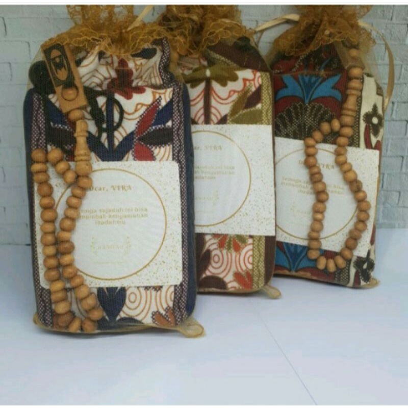 Jual Souvenir Sajadah Kantong Tile Free Kartu Ucapan Souvenir Pernikahan Souvenir Tahlilan