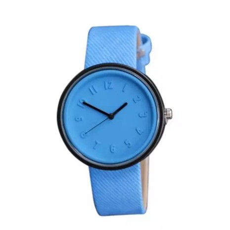 Jam Tangan Canvas MINIMALIS #50 + CHOKER Wanita Kanvas Korea Fashion Korean Style Unisex Quartz