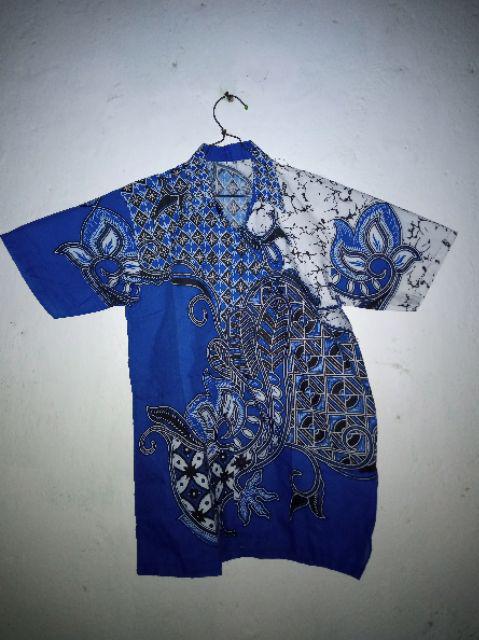 Bswart Batik Hrb026 Kenongo Hem Pendek Padi Pekalongan M L Xl Batik Pria Murah Modern Grosir