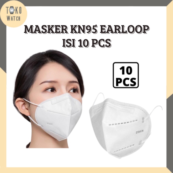 Masker KN95 Earloop Per 10 Pcs Premium Quality TW