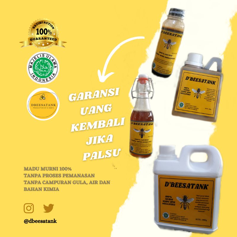 

Madu Murni Lebah Mellifera dan Dorsata Asli 100% dbeesatank ✅