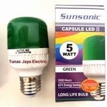 Bohlam LED 5 Watt Capsule Warna SUNSONIC