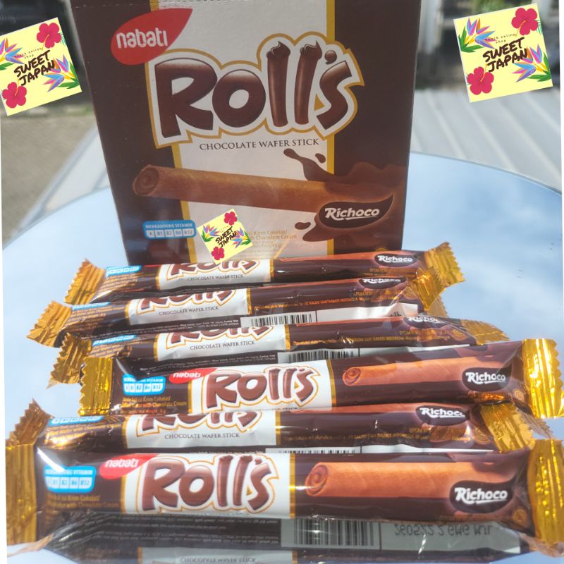 BEST SELLER Nabati rolls coklat 8 gram COKLAT ENAK..dijamin ketagihan...jajananak...cemilan