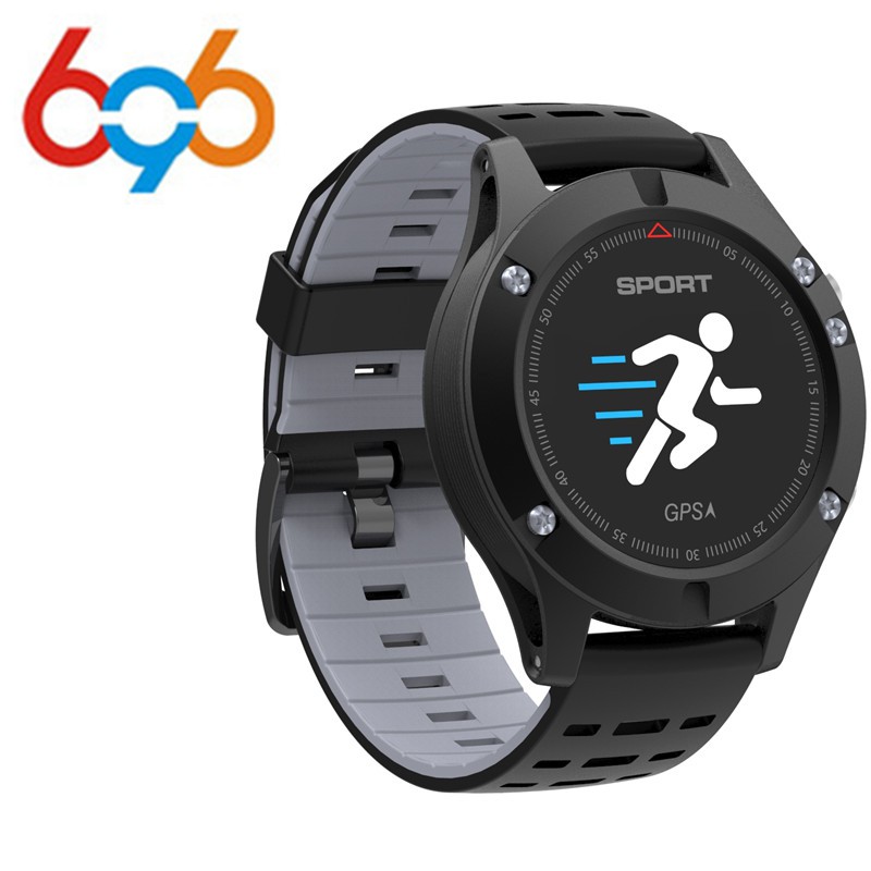 696 No 1 F5 GPS Cerdas menonton Altimeter Barometer Thermometer Bluetooth Smartwatch Tahan Air Dpt